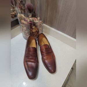 Magnanni Brown Leather Loafers